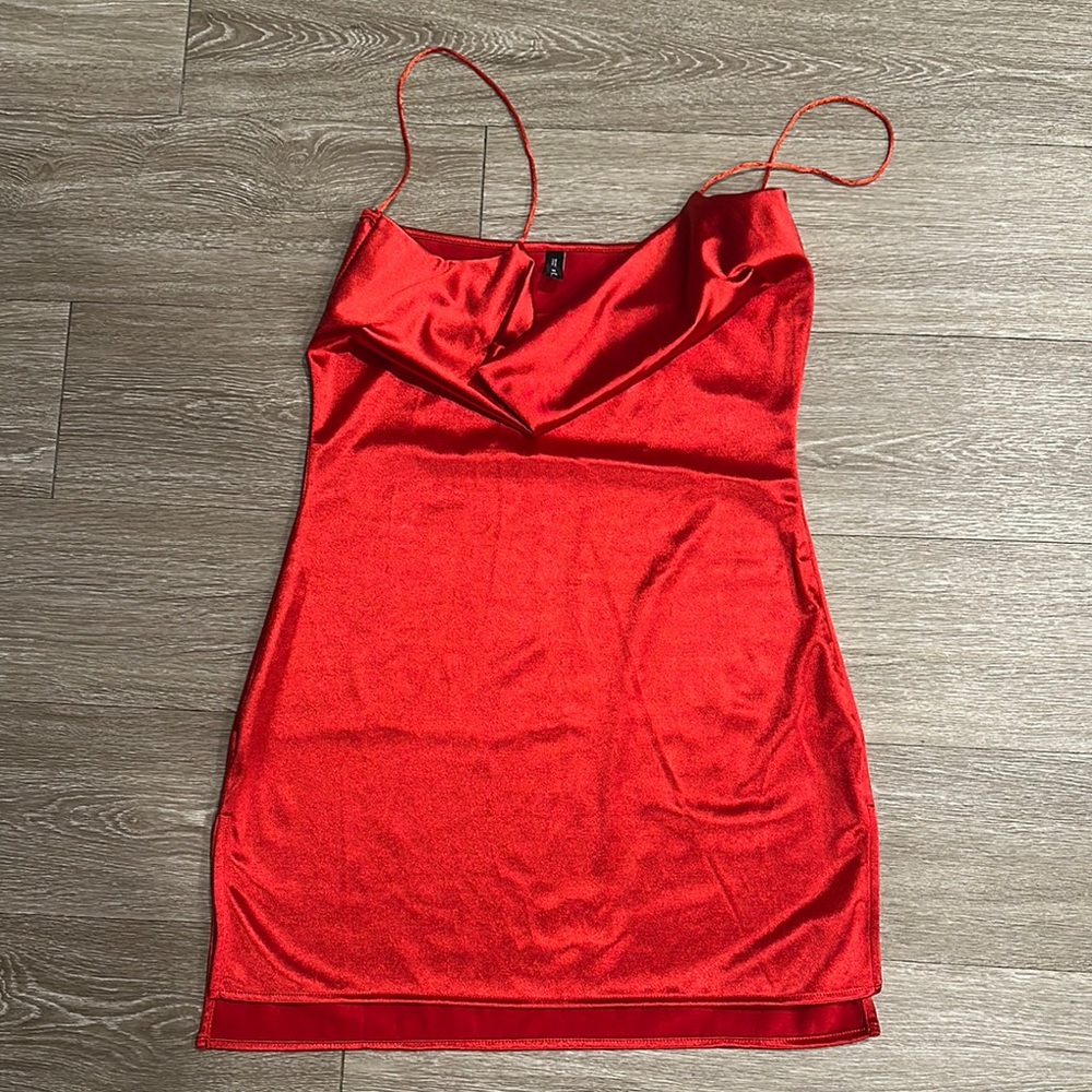 Zaful Red Satin Dress